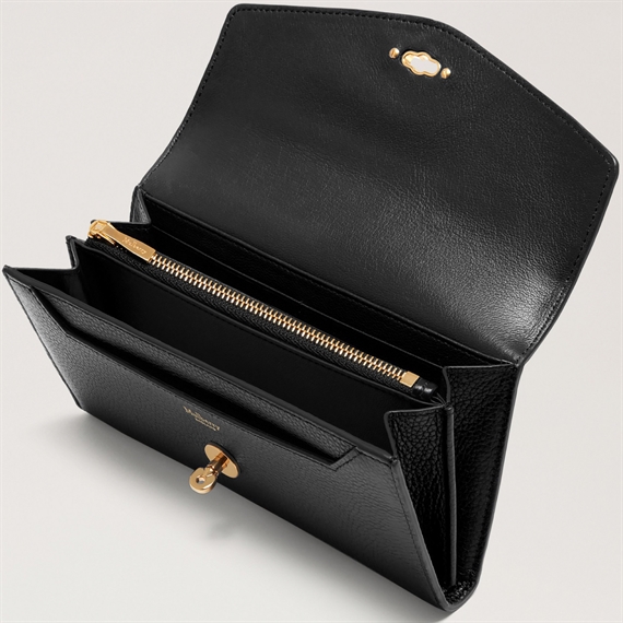 Mulberry Darley Wallet Black Small Classic Grain